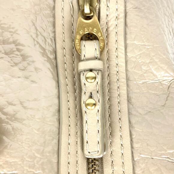Marc Jacobs Leather Handle Tote Bag With Removable Shoulder Strap Tan Size Large - Picture 15 of 16